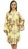 Bimba Women's Full Sleeve Kimono Robe With Belt Floral Print Cover Up