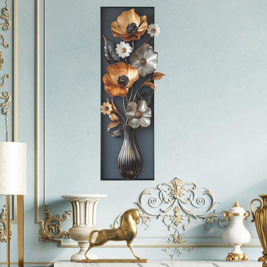 Наклейки на стену в виде цветочной вазы 3D винтажная цветочная наклейка на стену самоклеящаяся водонепроницаемая наклейка на стену для гостиной спальни дивана фон