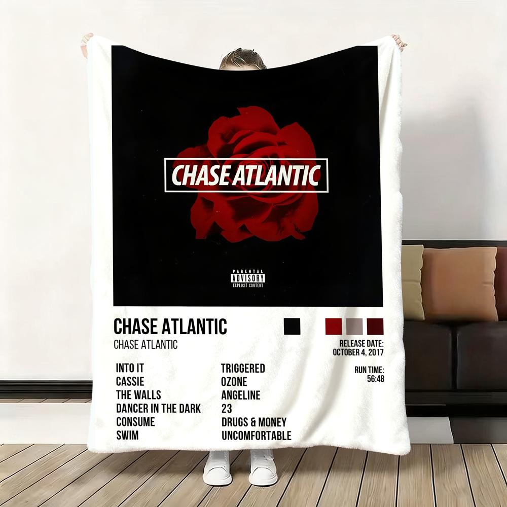 Rapper Album Cover C-Chase A-Atlantic Throw Flannel Fluffy Soft Blanket Warm Skin-Friendly Throw for Sofa Bed Office Nap Winter