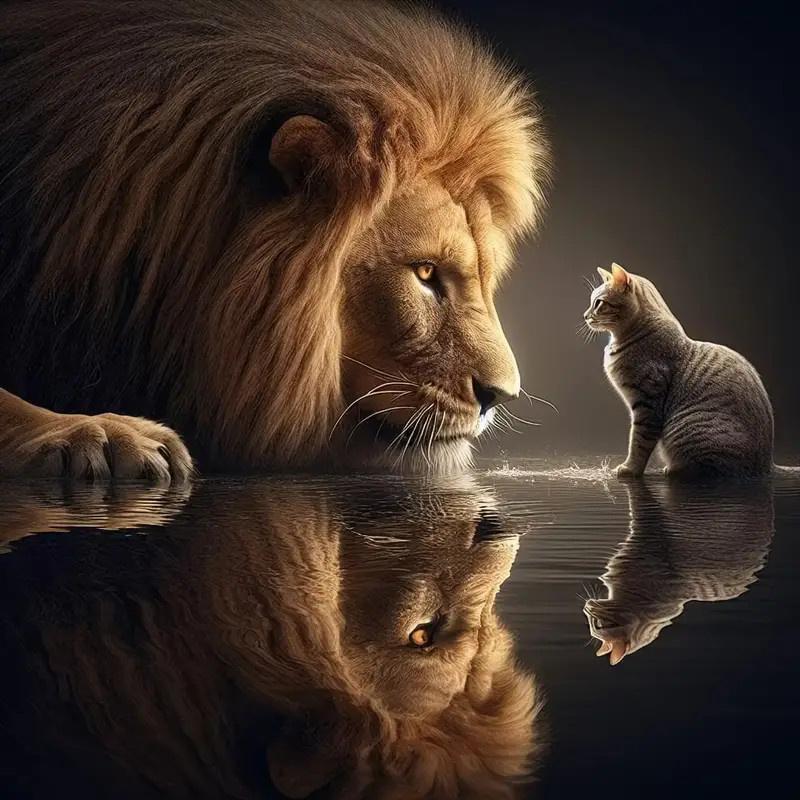 DIY Алмазная картина Животные в темноте Набор для вышивки крестом Мозаичное искусство Алмазная картина Полный круг Алмазное украшение для дома