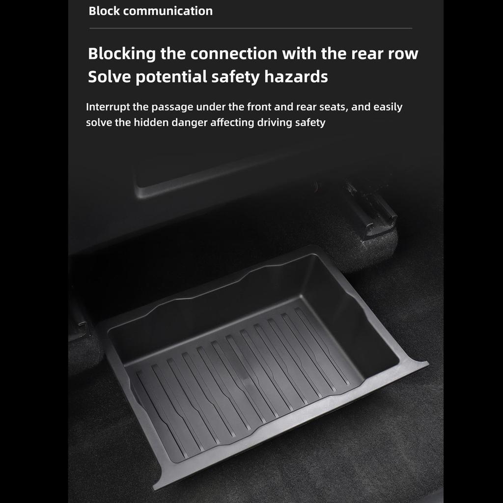 Under Seat Storage Box Underseat Hidden Storage Tray for Tesla Model Y 1pc