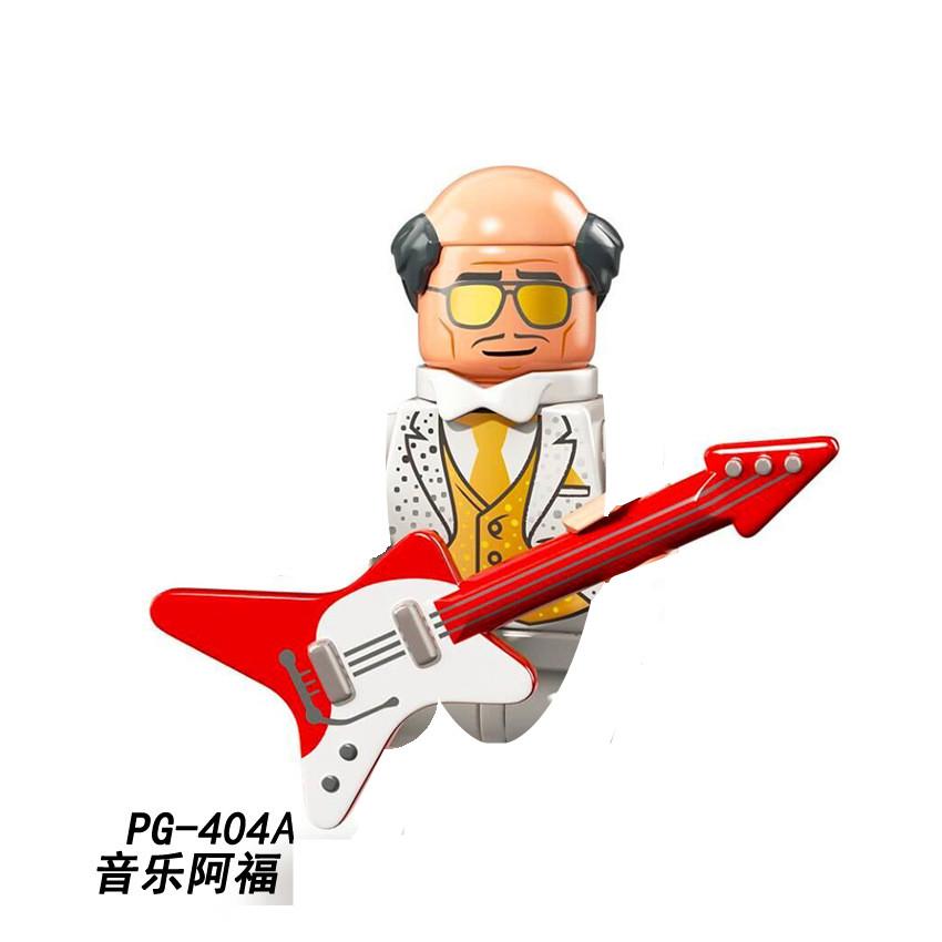 PG8141 Аниме Мультяшная Кукла Конструктор Каваи Банановый Человек Акула Развивающие Игрушки Детский Домашний Подарок Конструктор Приключение