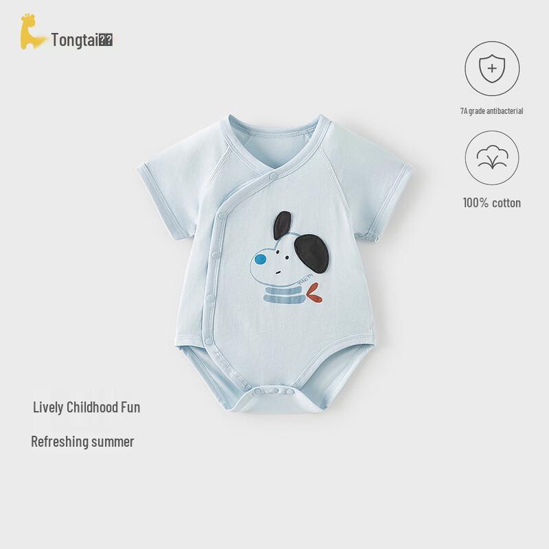 TONGTAI Детский хлопковый комбинезон с коротким рукавом