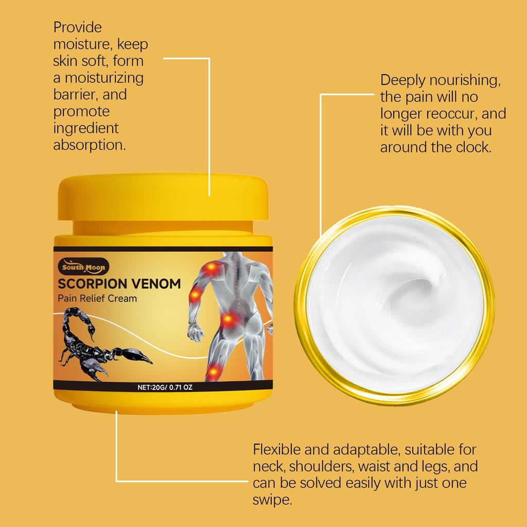 Боль в коже скорпиона, освежающий сустав, комфортная боль, кожа шеи, плеч, запястий, ног, мышц, дискомфорт, уход за кожей