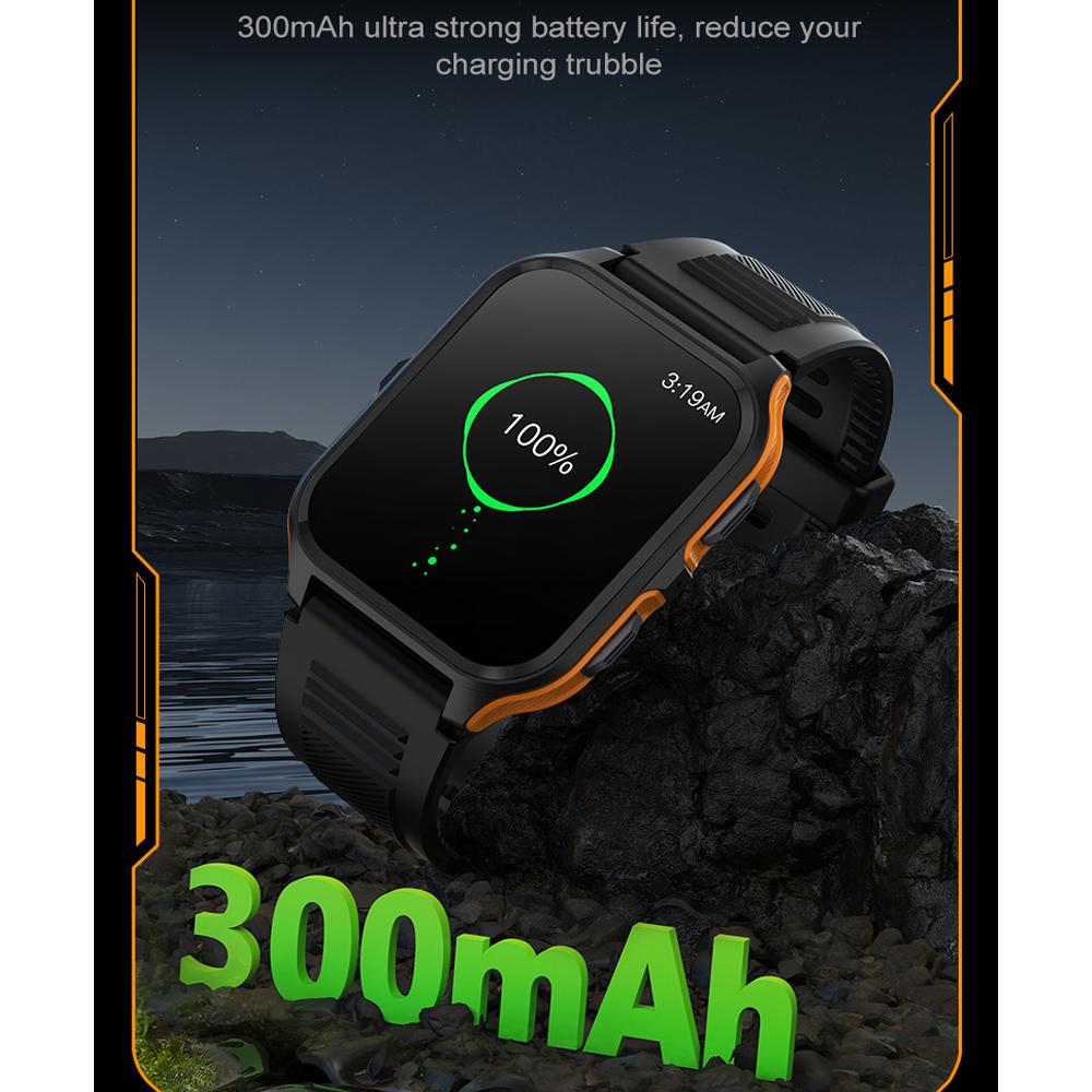 YurKem уличные военные умные часы для мужчин Bluetooth вызов кислорода в крови мониторинг артериального давления умные часы IP68 водонепроницаемые спортивные фитнес-часы