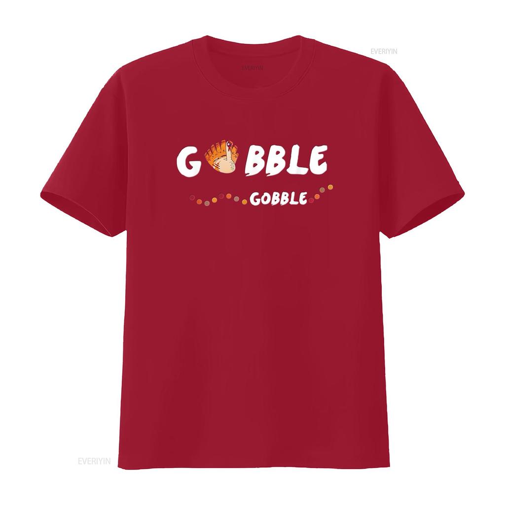 Mens Gobble Thanksgiving T Shirt Black Medium vintage Washed Comfortable Unisex streetwear fashion Versatile