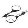 2Pcs Motorcycle Modified Folding Rearview Mirror Round Side Mirrors For Klx250 Kl250