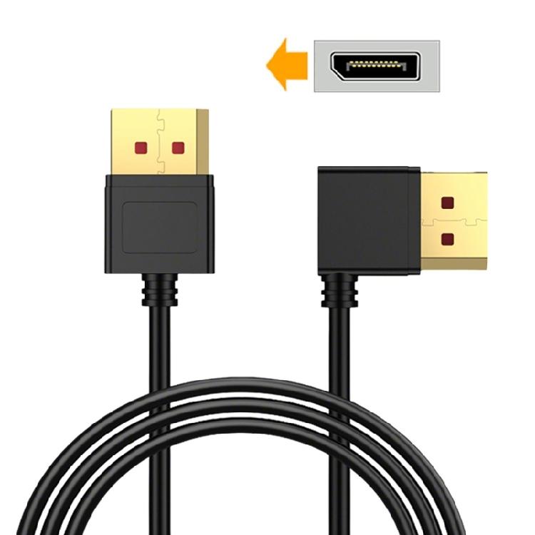 Формованный кабель DisplayPort с защитой от изгиба, разъемами «папа-папа», поддержкой DisplayPort 1.4 и прямой передачей видео