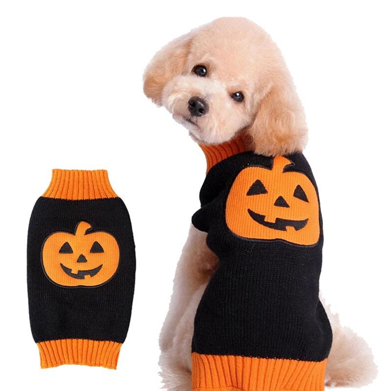 Skull Halloween pet sweater pet costume dog clothes autumn sweater large dog clothes