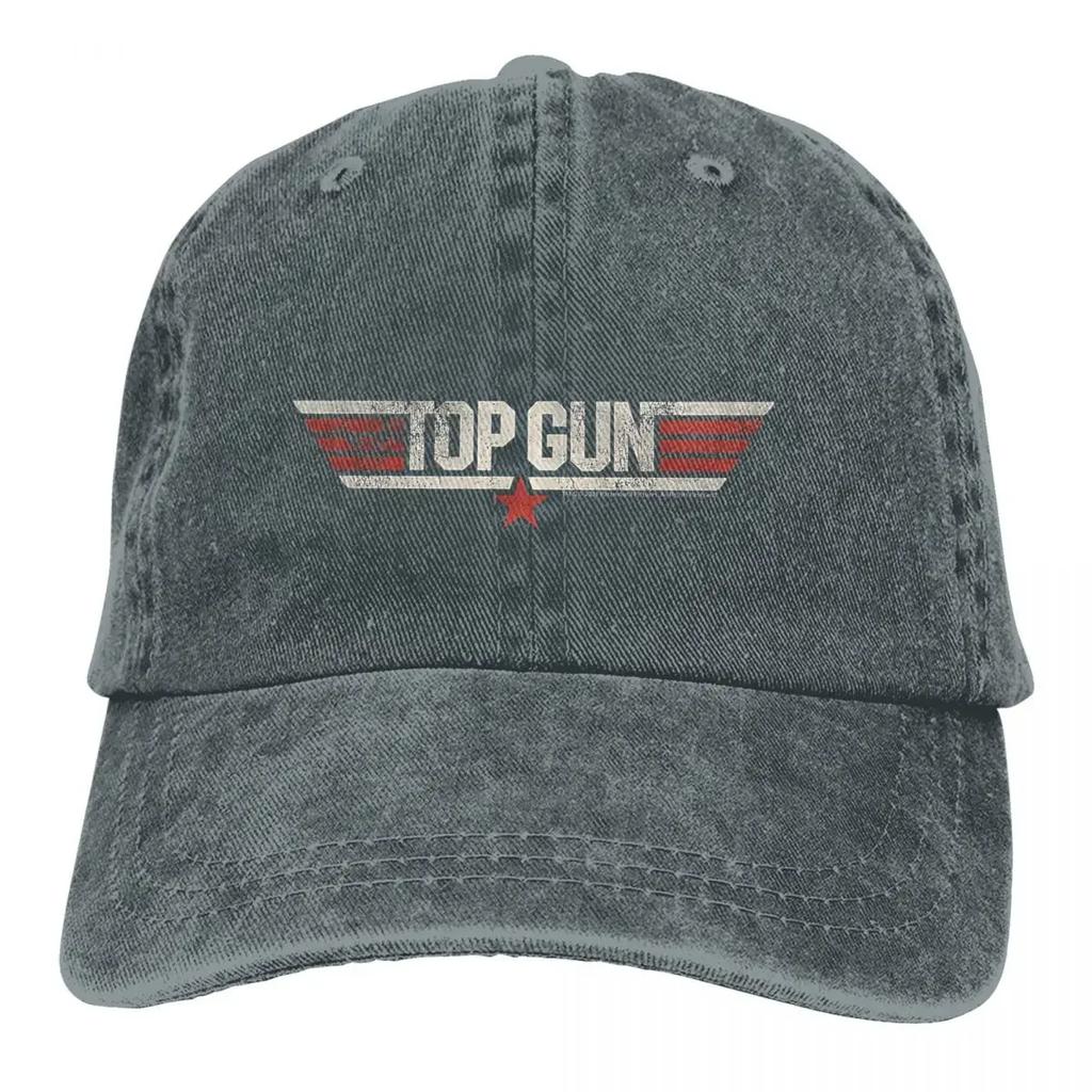 Летняя кепка Солнцезащитный козырек Top Gun Классика Винтаж Кинозвезды Хип-хоп Кепки Ковбойская шляпа Козырек Trucker Dad Hats