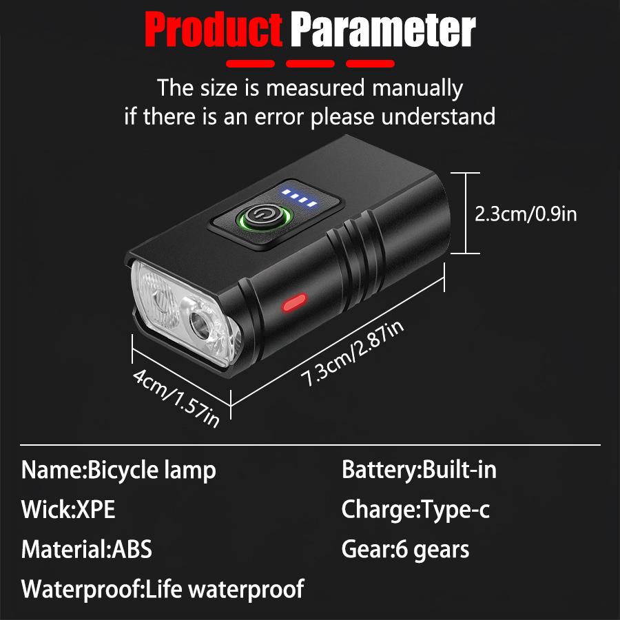 BK02 Велосипедный фонарь USB перезаряжаемый T6 светодиодный велосипедный фонарь 6 режимов MTB фонарик велосипедная фара для велоспорта передняя фара велосипеда