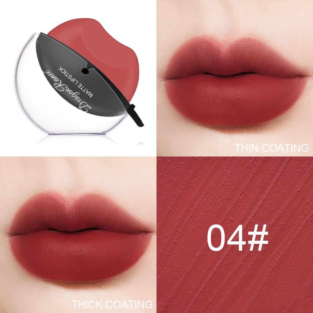 Zipped Lip Lipstick Lazy Lip Shape Lipstick Does Not Fade Mist Face Makeup Matte Velvet Lipstick Big Red Lipstick