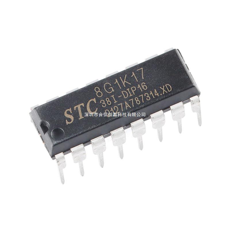 Однокристальный микроконтроллер STC8G1K17-38I-DIP16