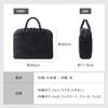 Briefcase Shrink Leather Genuine Leather Business Bag Leather Large Capacity A4 [Uneven] Men's (Black)