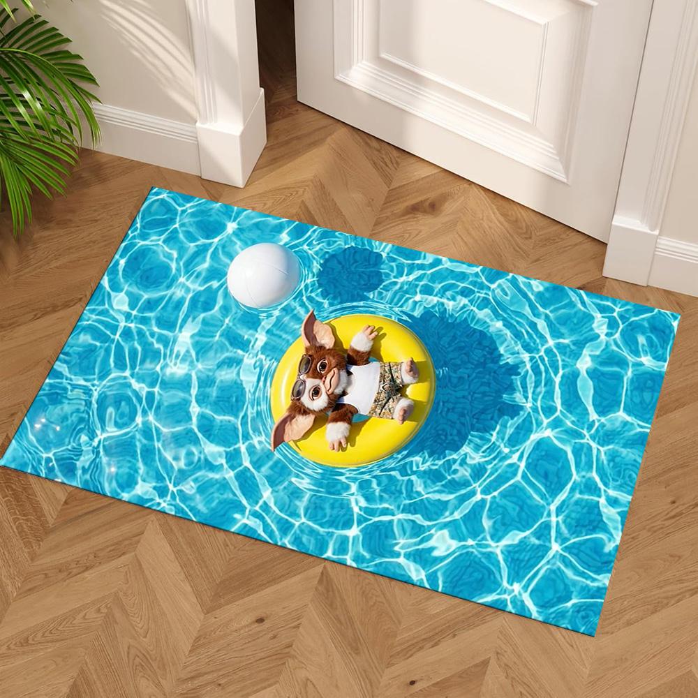 Gremlins Floor Mat Perfect for Playrooms Dormitory Dining Room Hallway Antislip Carpet Anime Office Decor Perfect Birthday/Christmas Gift Idea