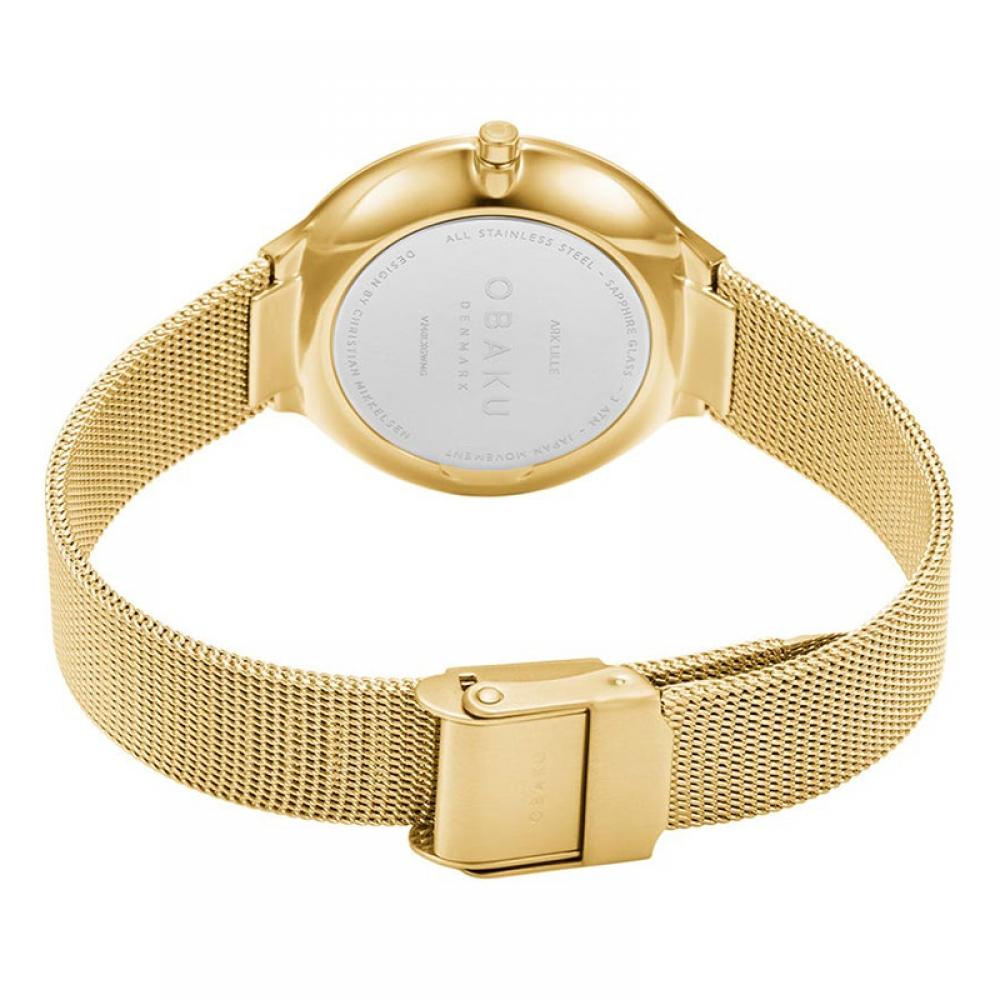 Officially Imported Genuine Obaku V240lxgwmg Arc Reel Women S Metal Watch
