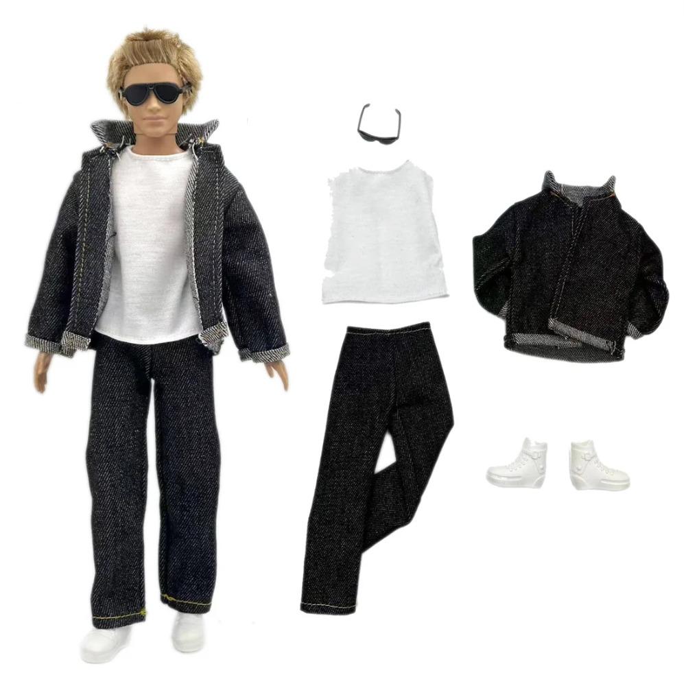 1 Set Ken Cloth Handmade Handsome Doll Accessories Casual Wear Suit for 30cm 12inch Ken Doll Suit Kids Gift