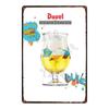 YZFQБельгийское пиво Duvel Жестяные металлические знаки Табличка Винтажный Музыкальный Бар Ресторан Дом Мужская берлога Декор Настенные наклейки DU-7713B