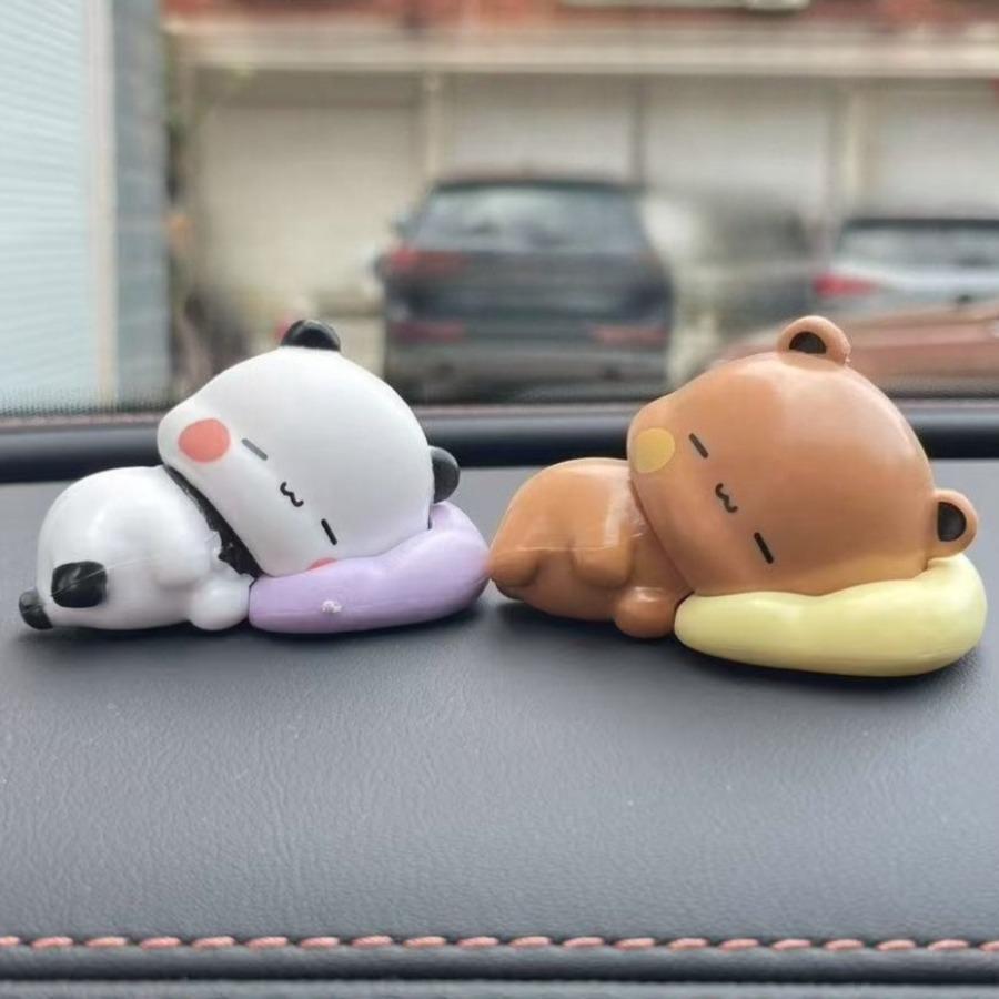 Милая фигурка панды Бубу Дуду, игрушка, коллекционный аниме-аксессуар, кавайная кукла-мишка, украшение, домашний декор, подарок на день рождения, Рождество