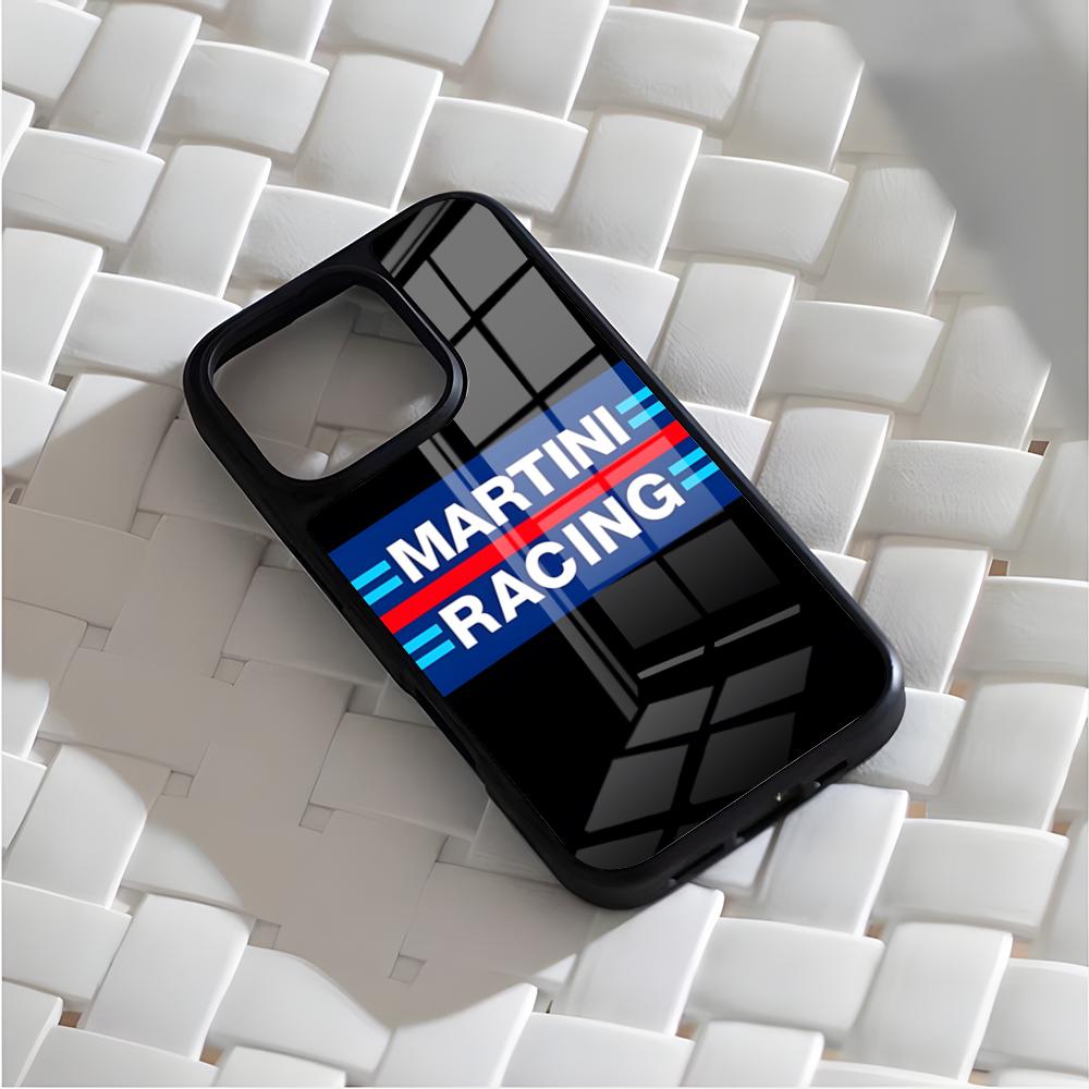 Гоночный чехол M-Martini для iPhone 17 Air 16 15 14 13 12 11 Pro Max Mini Fundas Shell PC+TPU