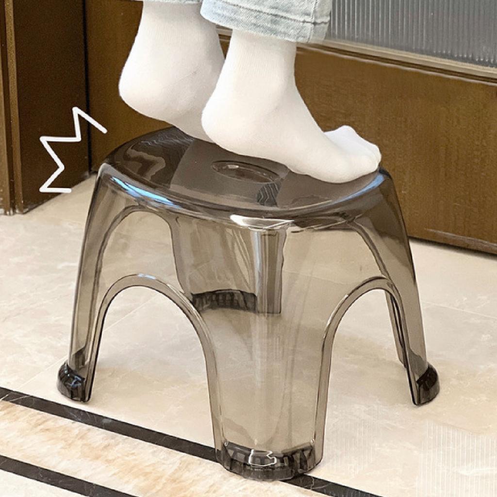 Пластиковый табурет прочный легкий нескользящий нижний табурет для дома небольшой для ванной комнаты входной гостиной