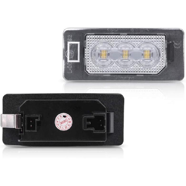 2Pcs LED License Plate Lights Number Lamp for BMW E82 E46 E92 E93 E39 E60 E61 E84 E70 E71 E72 F22 F30 F32 F33F10 F11 F80 Powered by High Power SMD