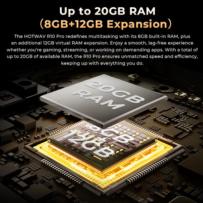 2025 HOTWAV R10 Pro Защищенный планшет Android 14 10,1'' HD+10800 мАч аккумулятор ПК 5 МП+13 МП камера 8 ГБ+256 ГБ 8-ядерный OTG зарядный планшет