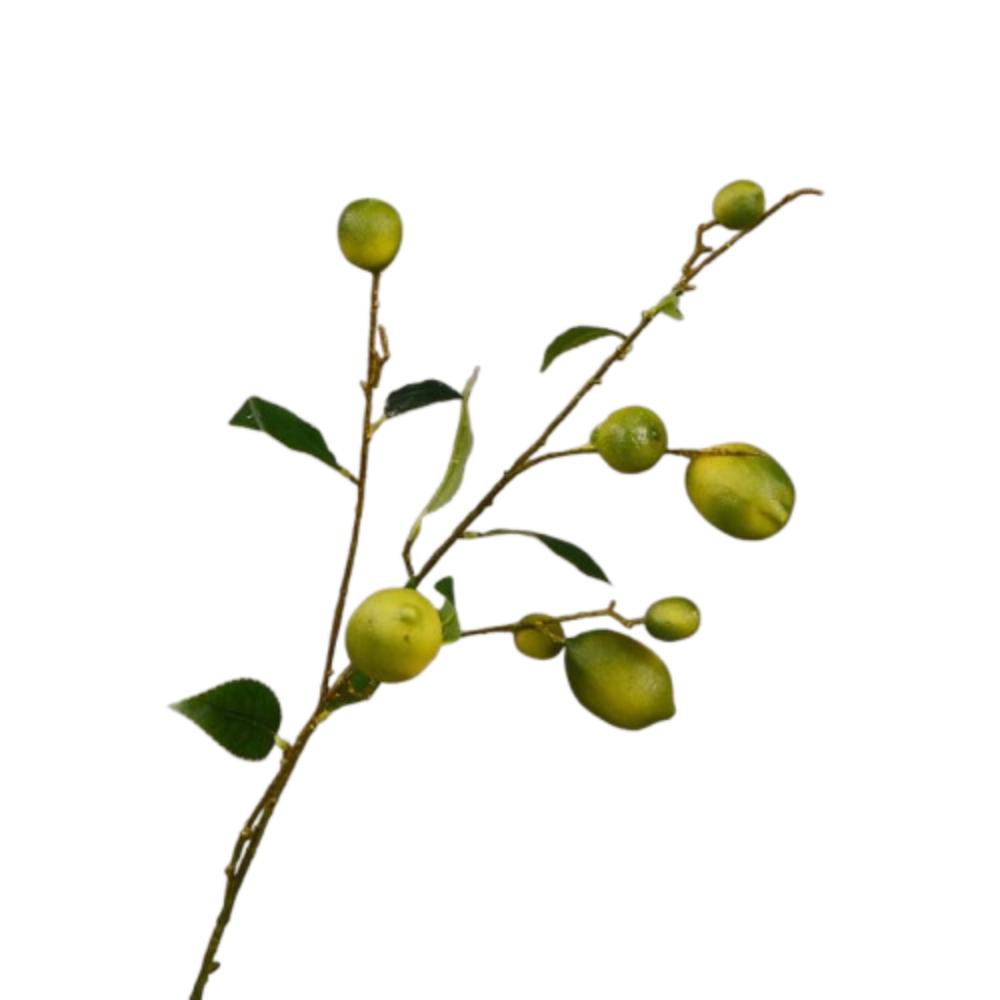 Luxury Artificial Lemon Branch Plastic Fake Plants Artificial Lemon Fruit Home Garden