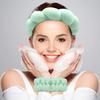 1 Set Sponge Headband Wristband Water Absorbent Face Washing SPA Padded Hair Band Elastic Wrist