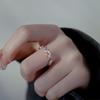 Korean Infinite Love Diamond Chain Ring with Creative 8-Character Infinity Design