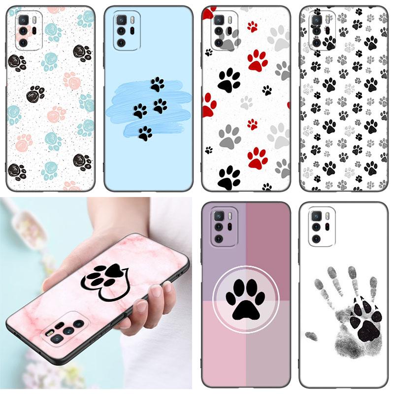 Чехол для телефона Dog Paw Best Friends для Xiaomi Redmi Note 7 8 9 10 Lite 11 11E 11T 12 Pro 11S 4G 10T 5G 8T 9S 10S TPU черный чехол