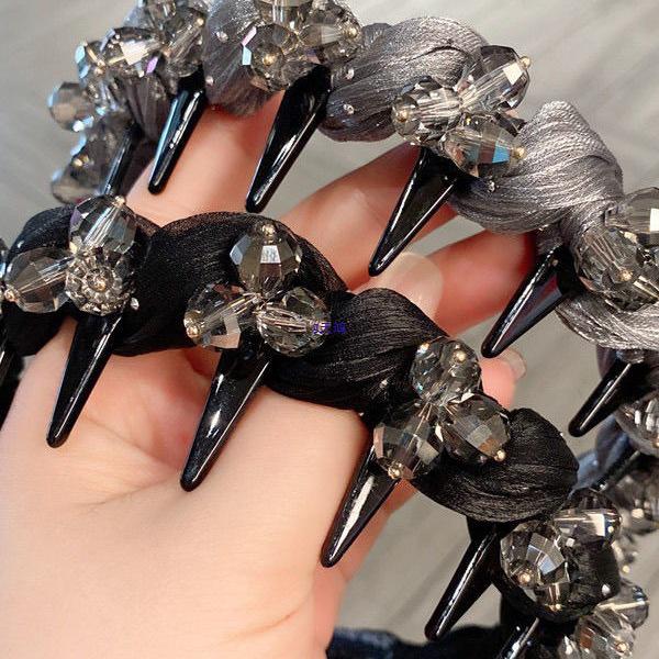 Корейская тюлевая повязка на голову со стразами: Элегантный, Роскошный Аксессуар для Волос