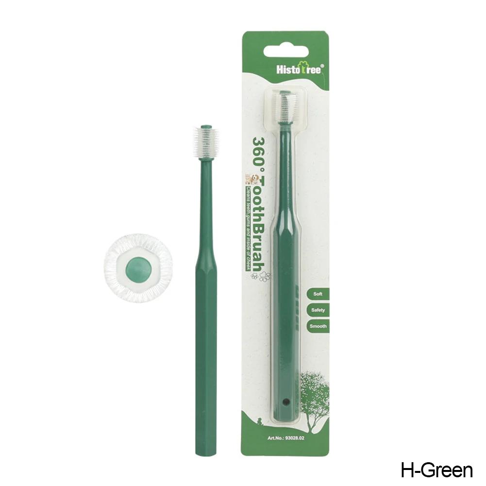 Pet Cat Toothbrush Super Soft Nylon Bristles Tooth Brush 360 Degree Oral Cleaning&Cat Face Blackhead Cleaning Cat Acne Brush