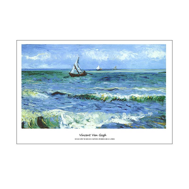 Van Gogh Canvas Painting Famous Starry Night Poster Wall Art Pictures Almond Blossom Posters And Prints For Living Room Home Decor No Frame