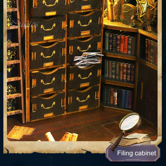 1 комплект DIY книжный уголок комплект реалистичный гладкий край точно вырезанный легко собрать воображение развитие кукольный домик 3D DIY книжный уголок полка вставка декор