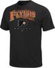 Футболка с коротким рукавом Philadelphia Flyers с потертым рисунком удара с бэкхенда (Средняя)