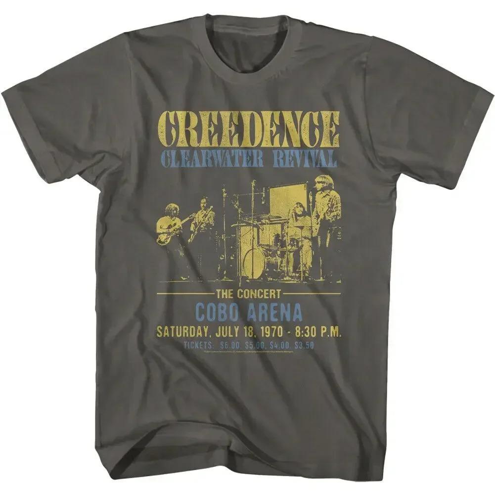2026 Футболка с коротким рукавом Creedence Clearwater Revival для байкеров Оверсайз Футболка Смешная Мужская Женская Футболка Хлопок Уличная Одежда Топы Футболка Одежда