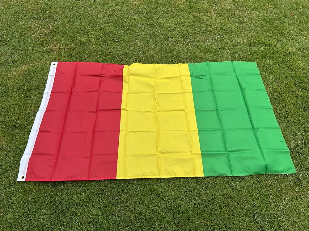 SKY FLAG Флаг Гвинеи 3x5 футов 90*150 см Полиэстер Подвесной Национальный флаг Гвинеи Африки для Рекламы Домашнего Декора Баннер