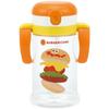 Baby Straw Mug Folding Handle & Shoulder Type 2way Type 370ml for Ages 1 and Up Burger Conks Kshw2n