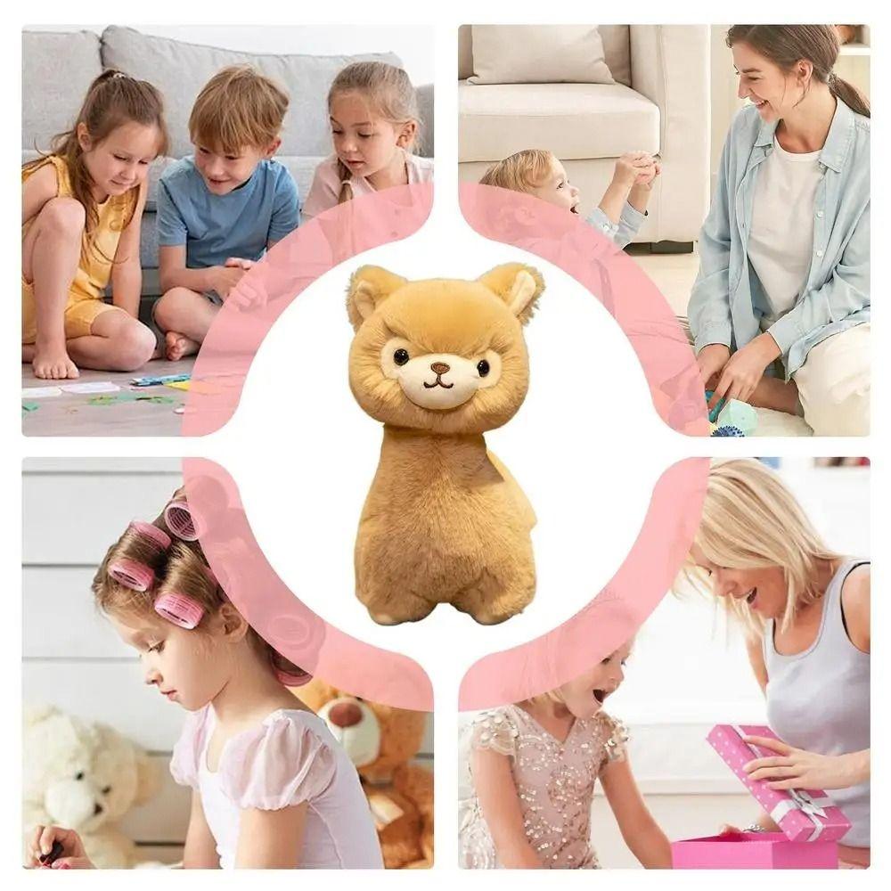 PP Cotton Alpaca Plush Toys Soft Animals Stuffed Toys Cute Plush Llama Dolls  Birthday Gifts