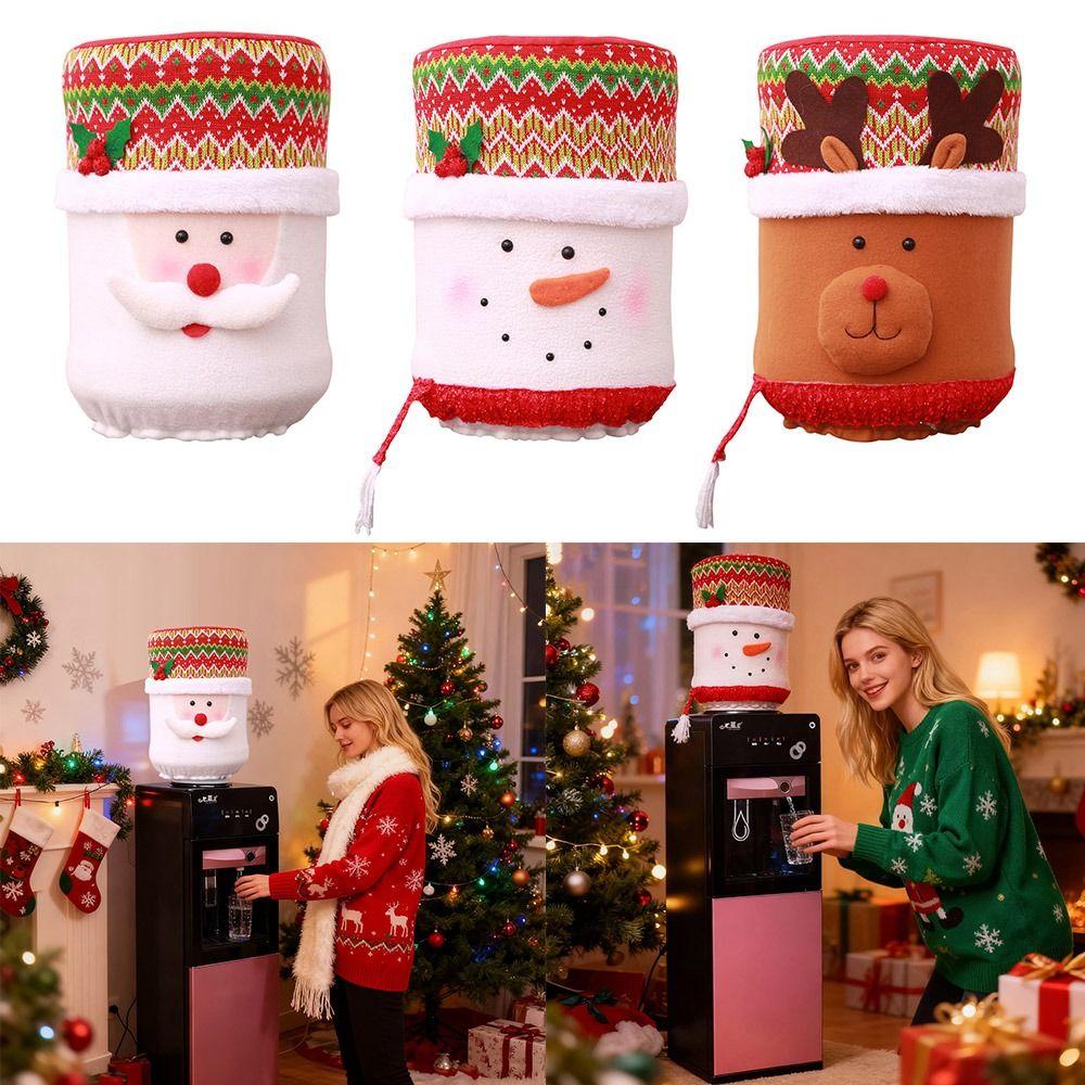 Cartoon Water Dispenser Bucket Cover Reusable High Stretchy Bucket Sleeve Dustproof Drinking Barrel Dust Cover