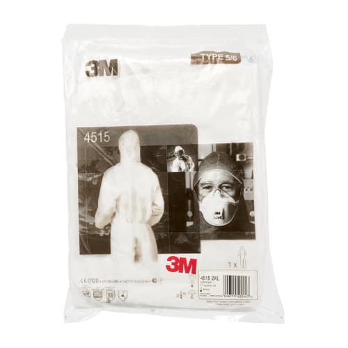 Химическая защитная одежда 3M 4515 XXL, начальная модель, соответствующая стандартам EN (Тип 5/6)