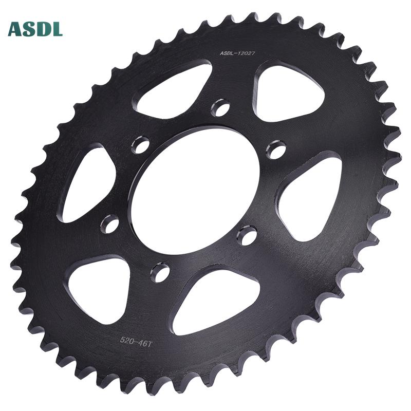 Передняя и задняя звездочки 520 46T 15T для Kawasaki EN650 Vulcan ER-6f EX650 ER-6n ER650 Ninja 650 Ninja 650R KLE650 KLE650 Z650 ABS