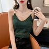 V-neck Camisole Lace Pearl Camisole Sexy Bandeau Tube Top Slim Undershirt Over Suit Underneath Tank Top