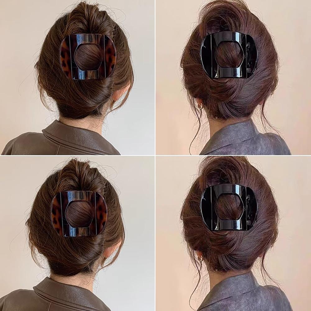 Ретро черепаховая заколка для волос Элегантная простая нескользящая заколка для волос Коготь Заколка для волос Головной убор Аксессуар для волос для женщин