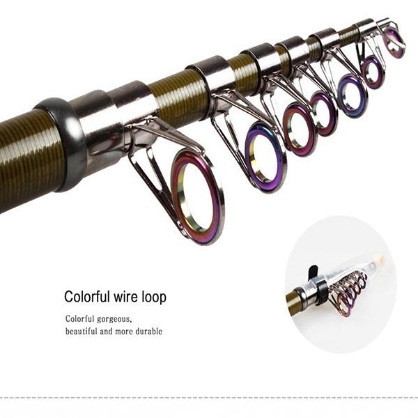 Углеродная телескопическая удочка с набором спиннинговых удочек 11BB