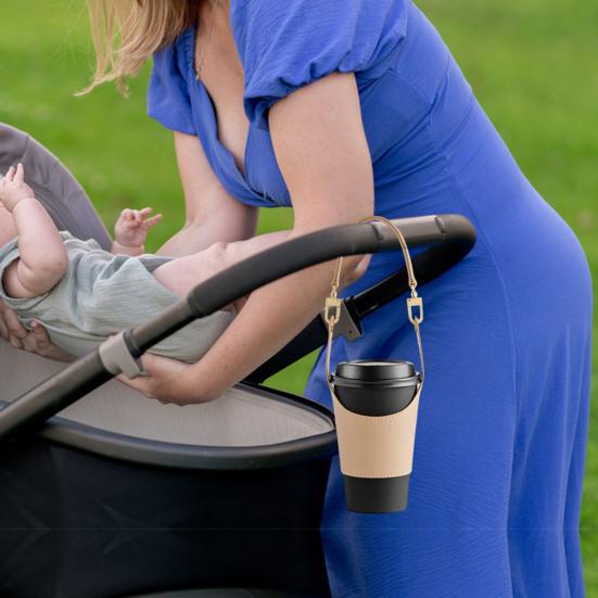 Чехол для чашки из искусственной кожи, переносной держатель для напитков, изоляционный стакан для горячей и холодной воды