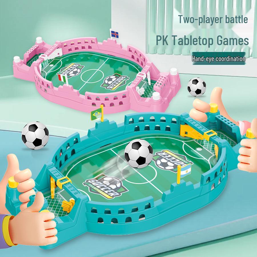Детская развивающая настольная игра «Двойной футбольный баттл» для семейного взаимодействия