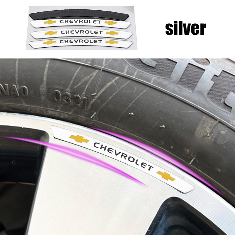 4pcs 3D Chevrolet newest Aluminum Car Wheel emblem Wheel Center Hub Cap auto Rim refit badge covers sticker styling accessories