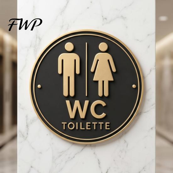 Retro Style Wall Sign Round Art Metal Welcome Rustic Vintage Outdoor Decor for Front Door Bedroom Bathroom Bar Decoration